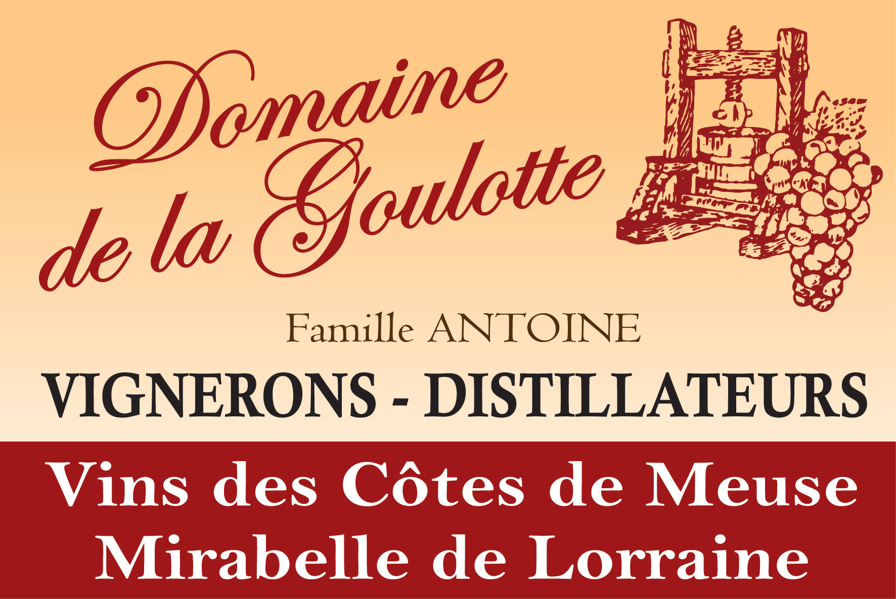 Logo Domaine de la Goulotte vin Meuse